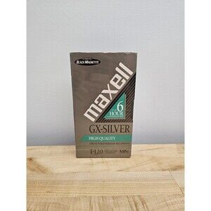 SEALED Maxell 214011 120 Minute Gx Silver Video Tape